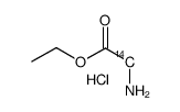 glycine ethyl ester hydrochloride, [glycine 2-14c] Structure