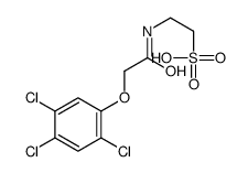 2-[[2-(2,4,5-trichlorophenoxy)acetyl]amino]ethanesulfonic acid Structure
