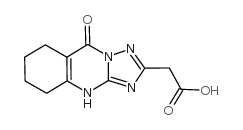 (9-氧代-4,5,6,7,8,9-六氢-[1,2,4]噻唑并-[5,1-b]喹唑啉-2-基)-乙酸结构式