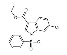 ethyl 1-(benzenesulfonyl)-6-chloroindole-3-carboxylate Structure