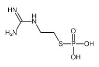 2-(diaminomethylideneamino)ethylsulfanylphosphonic acid结构式