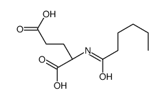 (2S)-2-(hexanoylamino)pentanedioic acid Structure