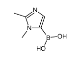 Boronic acid, (1,2-dimethyl-1H-imidazol-5-yl)- (9CI) structure
