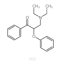3-diethylamino-2-phenoxy-1-phenyl-propan-1-one Structure