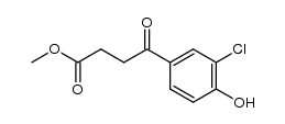 methyl 3-(3-chloro-4-hydroxybenzoyl)propionate结构式