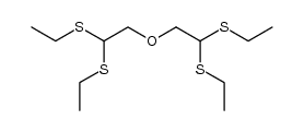 bis-(2,2-bis-ethylsulfanyl-ethyl) ether结构式