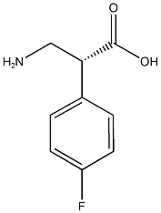 (R)-3-Amino-2-(4-fluorophenyl)propanoic acid Structure