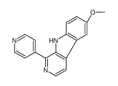 6-methoxy-1-pyridin-4-yl-9H-pyrido[3,4-b]indole Structure
