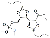 2-O,3-O:4-O,5-O-Bis(butylboranediyl)-6-O-(dimethoxyphosphinyl)-D-gluconic acid methyl ester结构式
