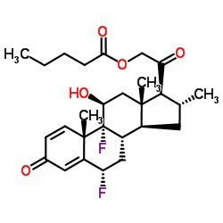 双氟可龙戊酸酯结构式
