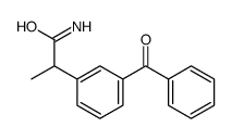 2-(3-benzoylphenyl)propanamide Structure