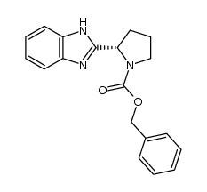 2-benzimidazol-2-yl-1-benzyloxycarbonyl-(2S)-pyrrolidine Structure