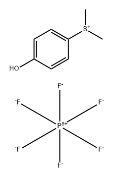 (4-羟苯基)二甲基锍六氟磷酸盐结构式