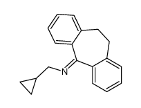 N-cyclopropylmethyl-10,11-dihydro-5H-dibenzo-(a,d)-cyclohepten-5-imine Structure