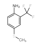 2-氨基-5-(甲硫基)三氟甲苯结构式
