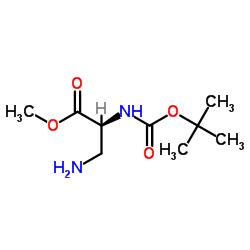 3-Amino-N-Boc-L-alanine methyl ester Structure