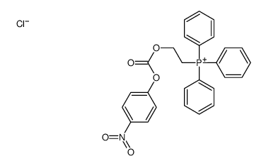 2-(4-nitrophenoxy)carbonyloxyethyl-triphenylphosphanium,chloride Structure