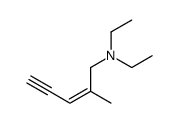 N,N-diethyl-2-methylpent-2-en-4-yn-1-amine Structure