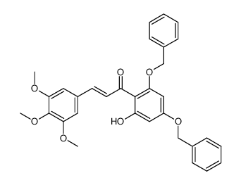 4',6'-bis(benzyloxy)-2'-hydroxy-3,4,5-trimethoxychalcone结构式