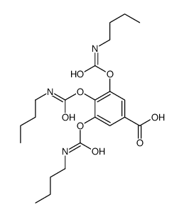 3,4,5-tris(butylcarbamoyloxy)benzoic acid Structure
