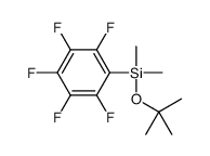 dimethyl-[(2-methylpropan-2-yl)oxy]-(2,3,4,5,6-pentafluorophenyl)silane Structure
