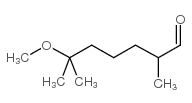 6-甲氧基-2,6-二甲基庚醛结构式