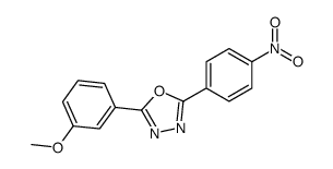 2-(3-methoxyphenyl)-5-(4-nitrophenyl)-1,3,4-oxadiazole Structure