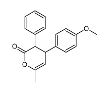 4-(4-methoxyphenyl)-6-methyl-3-phenyl-3,4-dihydropyran-2-one结构式