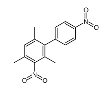 1,3,5-trimethyl-2-nitro-4-(4-nitrophenyl)benzene结构式