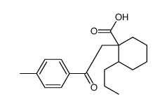 1-[2-(4-methylphenyl)-2-oxoethyl]-2-propylcyclohexane-1-carboxylic acid结构式