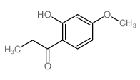2'-羟基-4'-甲氧基苯丙酮结构式