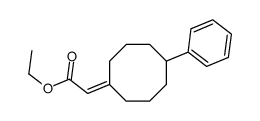 ethyl 2-(5-phenylcyclooctylidene)acetate结构式