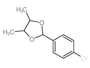 2-(4-chlorophenyl)-4,5-dimethyl-1,3-dioxolane Structure