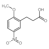 3-(2-methoxy-5-nitro-phenyl)propanoic acid结构式