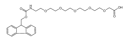 5,8,11,14,17-五氧杂-2-氮杂十九烷二酸 1-芴甲基酯结构式