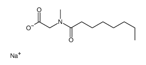 sodium,2-[methyl(octanoyl)amino]acetate Structure