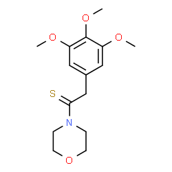 4-[(3,4,5-Trimethoxyphenyl)thioacetyl]morpholine结构式
