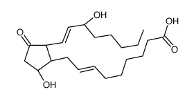(Z)-9-[(1R,2R,5S)-5-hydroxy-2-[(E,3S)-3-hydroxyoct-1-enyl]-3-oxocyclopentyl]non-7-enoic acid结构式
