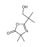 2-(1-hydroxy-2-methylpropan-2-yl)-4,4-dimethyl-1,3-oxazol-5-one结构式
