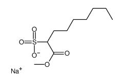 sodium,1-methoxy-1-oxononane-2-sulfonate Structure