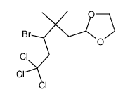 2-(3-bromo-5,5,5-trichloro-2,2-dimethylpentyl)-1,3-dioxolane结构式