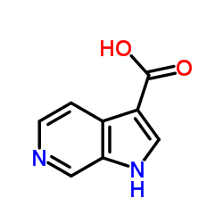 1H-吡咯并[2,3-c]吡啶-3-羧酸结构式