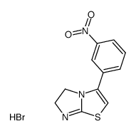 3-(3-nitro-phenyl)-5,6-dihydro-imidazo[2,1-b]thiazole, hydrobromide Structure