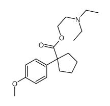 1-(p-Methoxyphenyl)-1-cyclopentanecarboxylic acid 2-(diethylamino)ethyl ester Structure