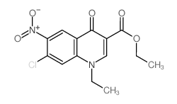 Ethyl 7-chloro-1-ethyl-6-nitro-4-oxo-1,4-dihydro-3-quinolinecarboxylate结构式