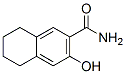 3-Hydroxy-5,6,7,8-tetrahydro-2-naphthalenecarboxamide结构式