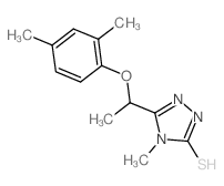5-[1-(2,4-Dimethylphenoxy)ethyl]-4-methyl-4H-1,2,4-triazole-3-thiol结构式