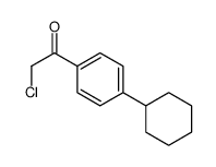 2-Chloro-1-(4-cyclohexylphenyl)ethanone Structure