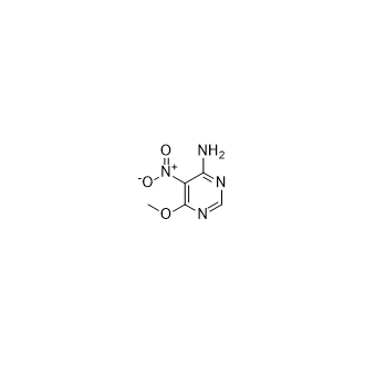 6-甲氧基-5-硝基嘧啶-4-胺结构式