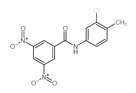 Benzamide, N- (3-chloro-4-methylphenyl)-3,5-dinitro-结构式